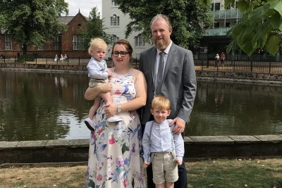 family together after losing a baby