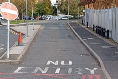 Blue light route around Walsall Manor Hospital