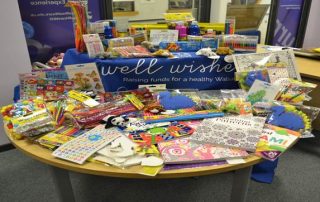 items donated for a crafty christmas appeal