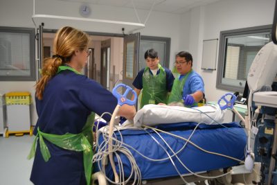 first patient moved into new icu