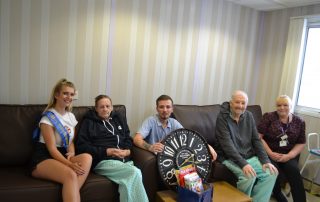 Miss Birmingham with Elderly Patients