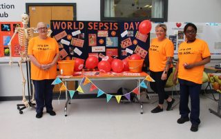 Staff on the sepsis stand