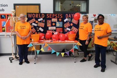 Staff on the sepsis stand