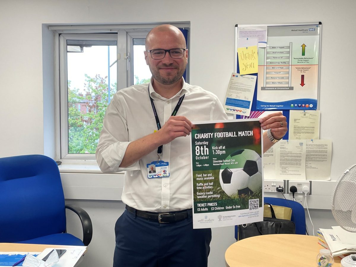 Staff get their kicks at charity football match - Walsall Healthcare ...