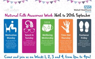 Falls Awareness Week poster of dates