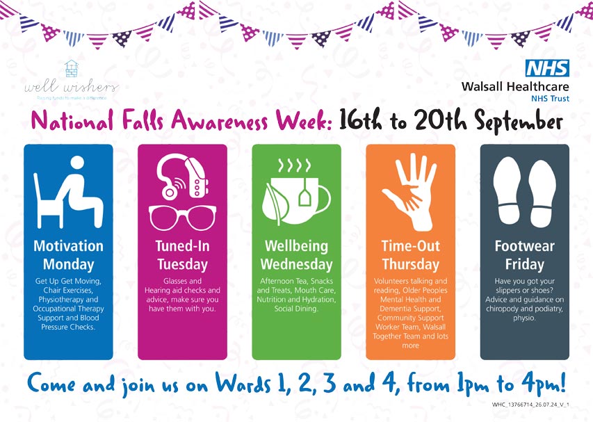 Falls Awareness Week poster of dates