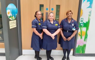 Three Chemotherapy staff members