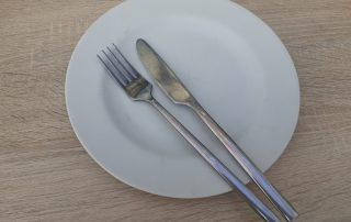 Empty mealtime plate