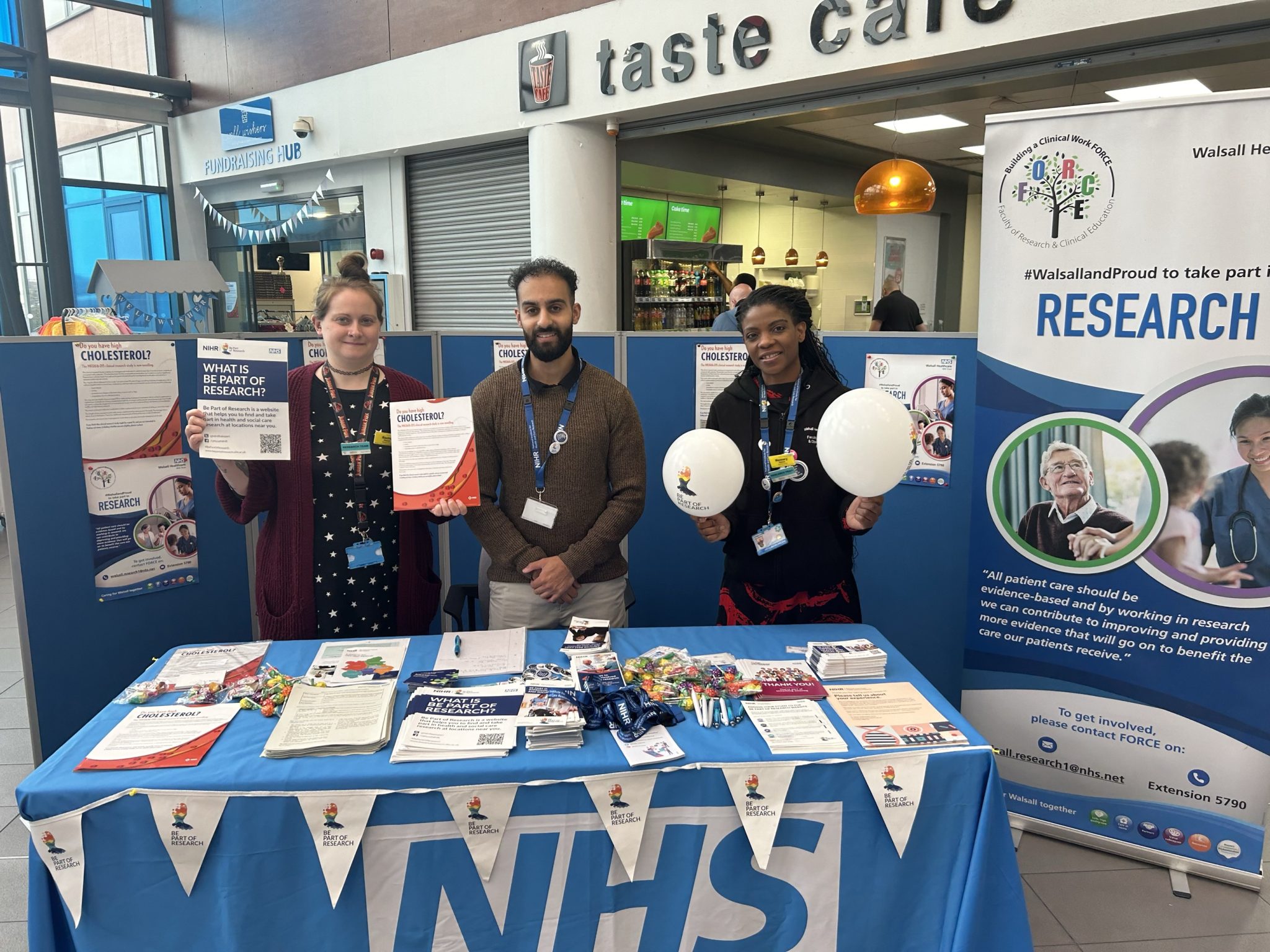 Research team at Walsall