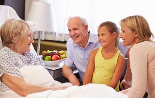 Visitors at bedside