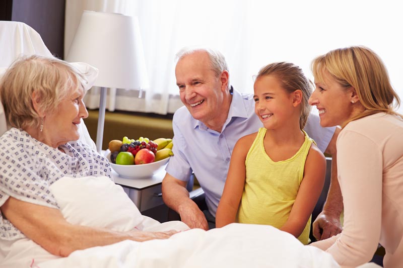 Visitors at bedside